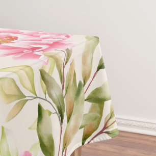 Elegant watercolor floral decorative pattern   tablecloth