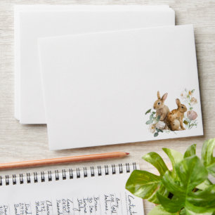 Elegant Watercolor Floral Easter Envelope