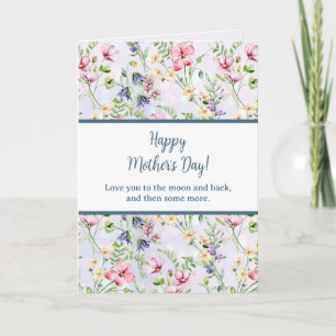Elegant Watercolor Floral for Happy Mother's Day Invitation