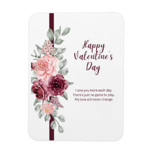 Elegant Watercolor Floral Magnet