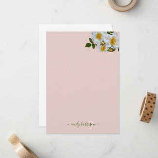 Elegant Watercolor Floral Note Card