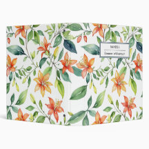 Elegant Watercolor Floral Personalized