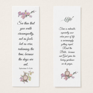 Elegant Watercolor Floral Religious Bible Wisdom