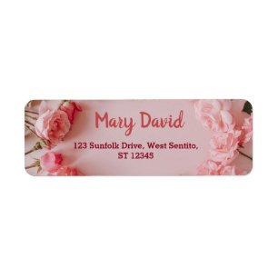 Elegant Watercolor Floral Return Address Labels
