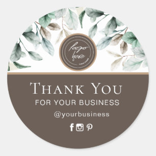 Elegant watercolor floral sticker