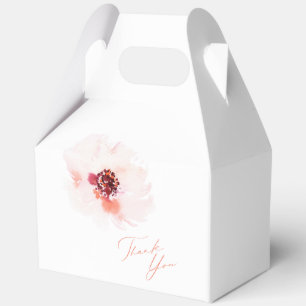 Elegant Watercolor Floral Wedding Favour Boxes
