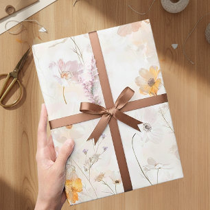 Elegant Watercolor Floral Wrapping Paper