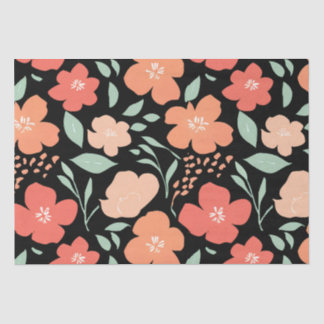 Elegant Watercolor Flowers - Delicate Floral Gift  Tissue Paper