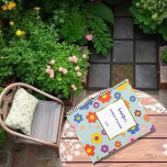 Elegant watercolor flowers pattern personal garden planner<br><div class="desc">Elegant watercolor flowers pattern personal garden Planner
You can personalize it and add your own name,  text and year, </div>