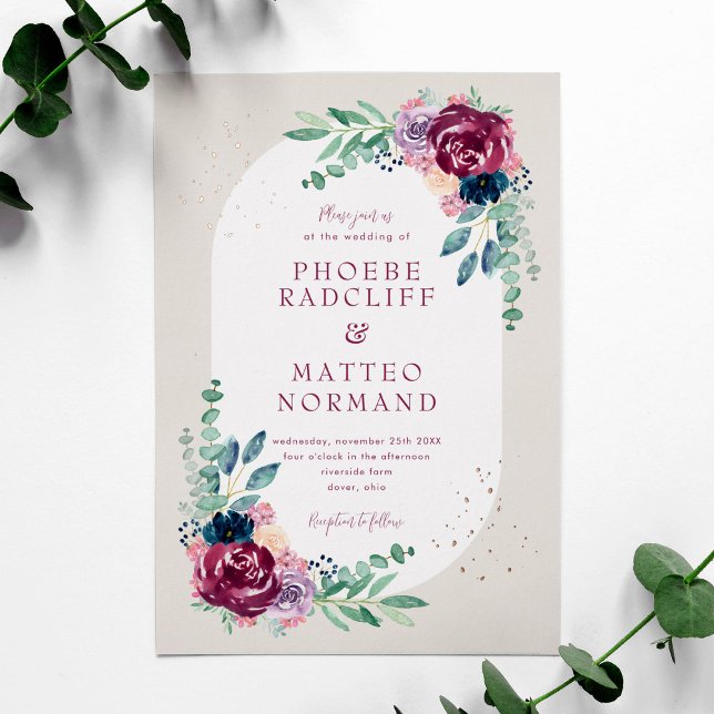 Elegant Watercolor Flowers Wedding (Creator Uploaded)