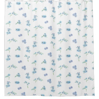 Elegant Watercolor Forget Me Not Flowers