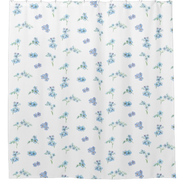 Elegant Watercolor Forget Me Not Flowers (Front)