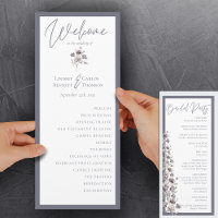 Elegant watercolor gloomy grey caligraphy ceremony