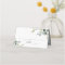 Elegant Watercolor Greenery Folded Place Card