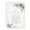 Elegant Watercolor Greenery Gold Bridal Shower