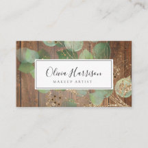 Elegant Watercolor Greenery Gold Leaf