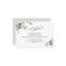 Elegant Watercolor Greenery Wedding Reception