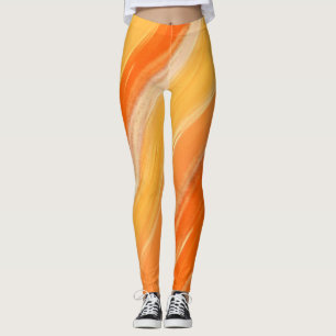 Elegant Watercolor Happy Halloween Leggings