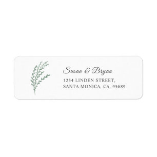 Elegant Watercolor Lavender Address Label