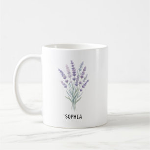 Elegant Watercolor Lavender Mug