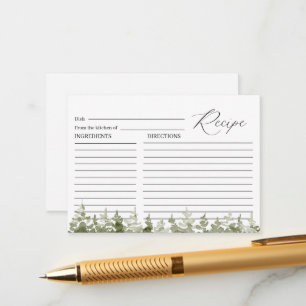 Elegant Watercolor Let The Adventure Begin Bridal Enclosure Card