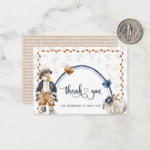 Elegant Watercolor Little pumpkin Baby shower Card