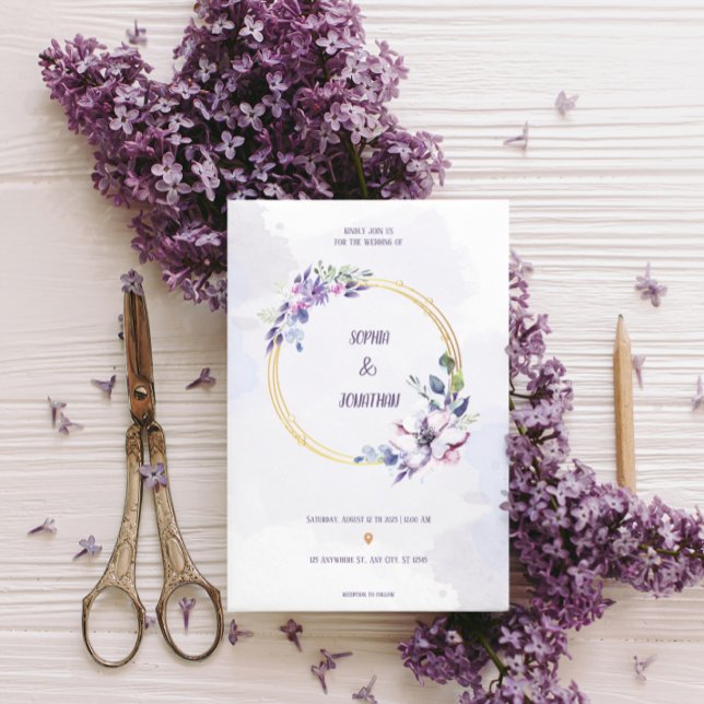 Elegant Watercolor Neutral floral wedding gold (Creator Uploaded)
