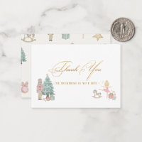 Elegant Watercolor Nutcracker ballet thank you ba