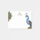 Elegant Watercolor Peacock Monogram