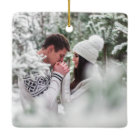 Elegant Watercolor Pine Couple First Christmas