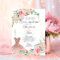 Elegant Watercolor Pink Spanish Quinceañera Quince