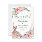 Elegant Watercolor Pink Spanish Quinceañera Quince