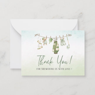 Elegant Watercolor Preppy golf boy Baby shower Card