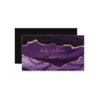 elegant watercolor purple and gold agate
