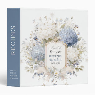 Elegant Watercolor Royal Botanique hydrangea Brid Binder