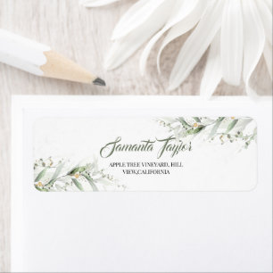 Elegant Watercolor Sage Greenery Floral Wedding