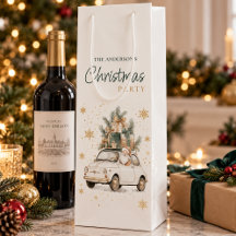 Elegant Watercolor Santa Christmas Party 