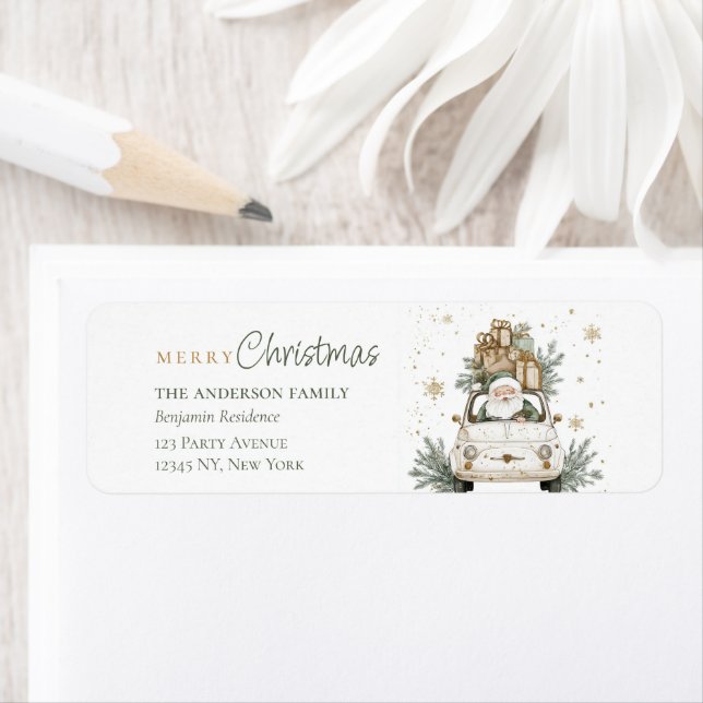 Elegant Watercolor Santa Gifts Christmas  (En situation)
