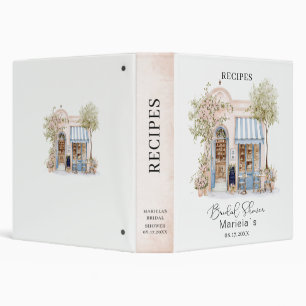 Elegant Watercolor She Said Oui Bridal shower Binder