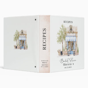 Elegant Watercolor She Said Oui Bridal shower Binder