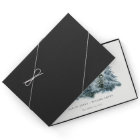 Elegant Watercolor Snow Winter Forest Pine Wedding