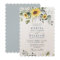 Elegant Watercolor Sunflowers Eucalyptus Wedding