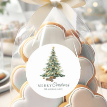 Elegant Watercolor Tree Christmas