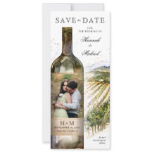 Elegant Watercolor Vineyard Wedding