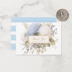 Elegant Watercolor Vintage hydrangea flover Baby s Card