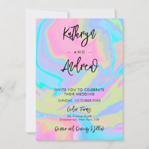 Elegant Watercolor Wedding Invitation