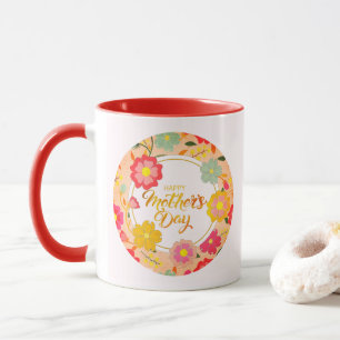 Elegant Watercolor Wildflower Floral Mother’s Day Mug