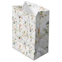 Elegant Watercolor Wildflower Garden  