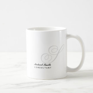 Elegant Watermark Monogram Coffee Mug