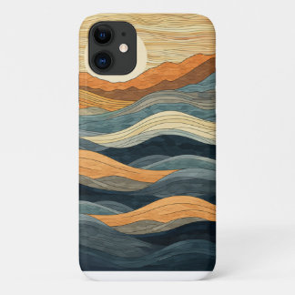 Elegant Waves iPhone case